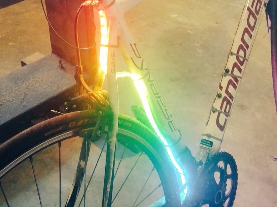 Bicycle Frame Lighting microbit Projects